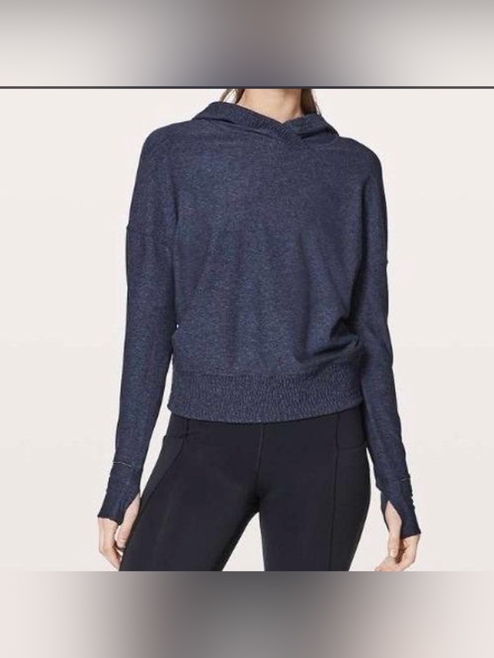 EUC lululemon athletica Navy Lead The Pack Hoodie
